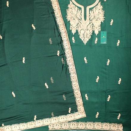 THREADWORK RAYON SALWAR SUITS(# Z301 -GREEN)-GREEN-3
