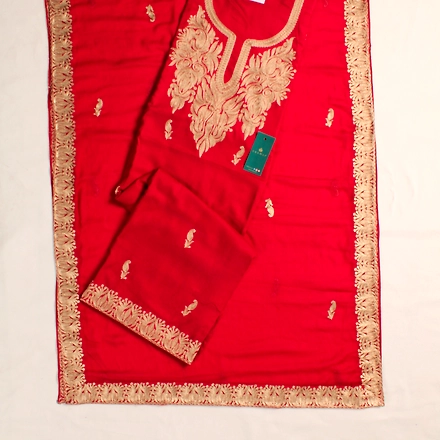 THREADWORK RAYON SALWAR SUITS(# Z301-MAROON)-ZARA302-MAROON