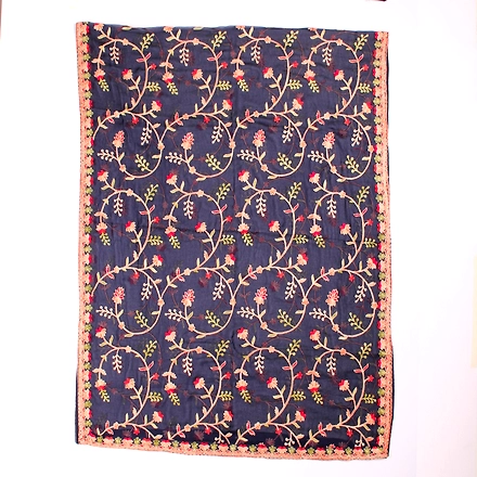 THREADWORK RAYON SALWAR SUITS (# P102-NAVY )-BLUE-1