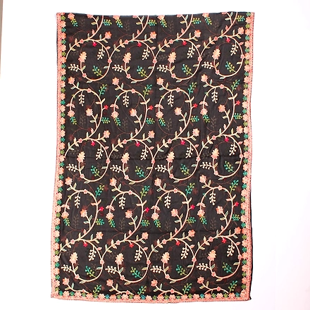 THREADWORK RAYON SALWAR SUITS (#P102-BLACK )-BLACK-1