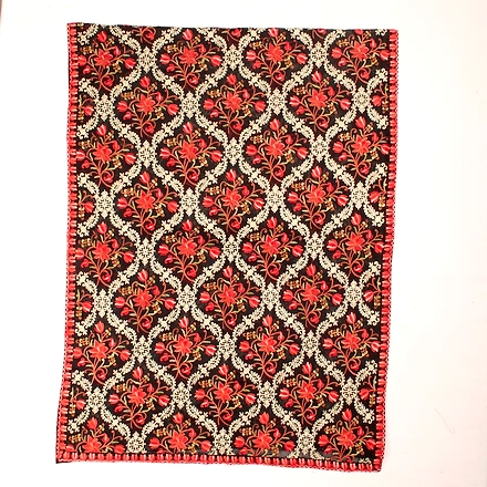 THREADWORK RAYON SALWAR SUITS (# N202-BLACK  )-BLACK-1