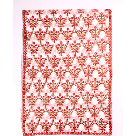 THREADWORK RAYON SALWAR SUITS ( # P101- WHITE )-WHITE-1