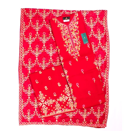 THREADWORK RAYON SALWAR SUITS ( # P101- MAROON )-11941896