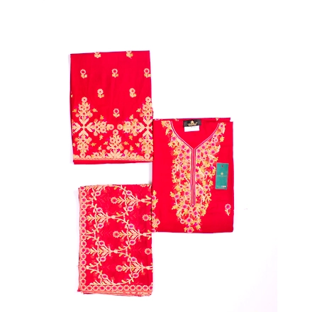 THREADWORK RAYON SALWAR SUITS ( # P101- MAROON )-MEHROON-2