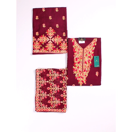 THREADWORK RAYON SALWAR SUITS ( # P101-MAGENTA )-MAGENTA-3