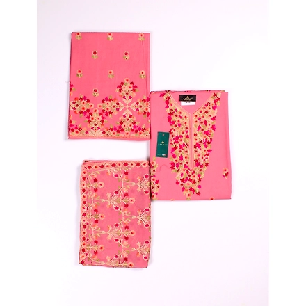 THREADWORK RAYON SALWAR SUITS ( # P101- PINK )-PINK-3