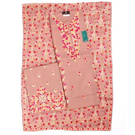 THREADWORK RAYON SALWAR SUITS (#P101-BEIGE )-11941902