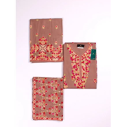 THREADWORK RAYON SALWAR SUITS (#P101-BEIGE )-BEIGE-2