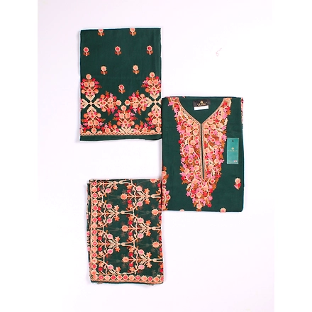 THREADWORK RAYON SALWAR SUITS (#P101-GREEN )-GREEN-2