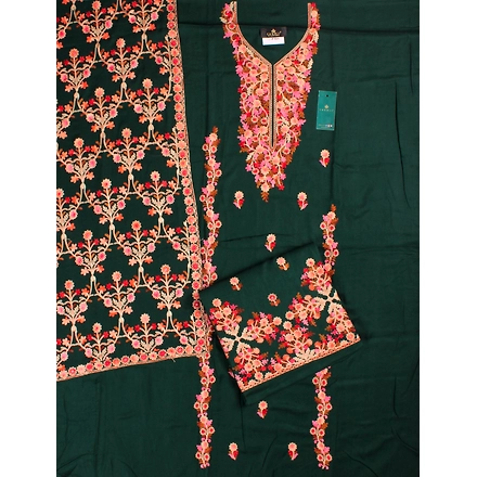 THREADWORK RAYON SALWAR SUITS (#P101-GREEN )-GREEN-3