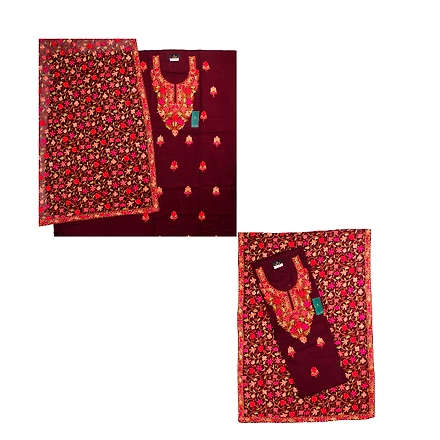 THREADWORK RAYON SALWAR SUITS (#N201-MAGENTA )-MAGENTA-2