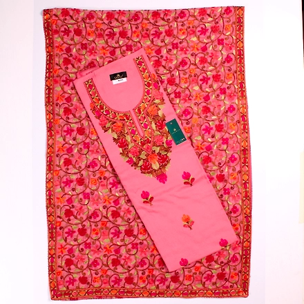 THREADWORK RAYON SALWAR SUITS (#N201-PINK )-11942010