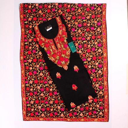 THREADWORK RAYON SALWAR SUITS (#N201-BLACK)-11942024