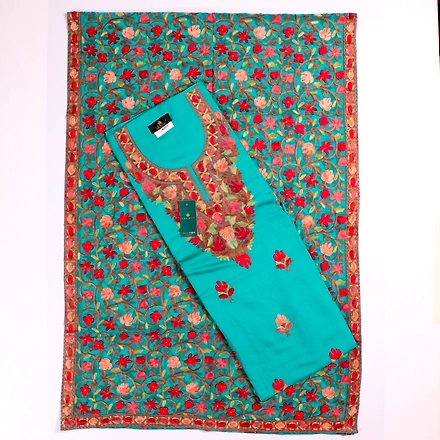 THREADWORK RAYON SALWAR SUITS (#N201-BLUE)-11942030