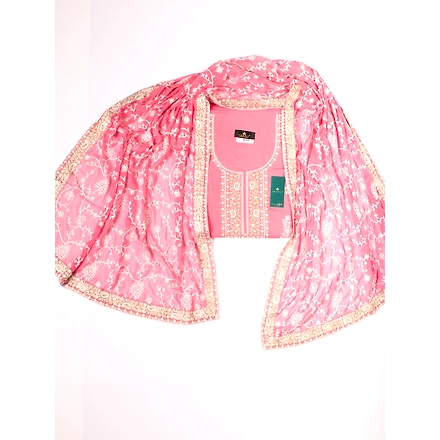 THREADWORK RAYON SALWAR SUITS (#N204-PINK)-PINK-1