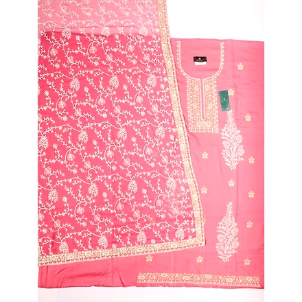 THREADWORK RAYON SALWAR SUITS (#N204-PINK)-PINK-2
