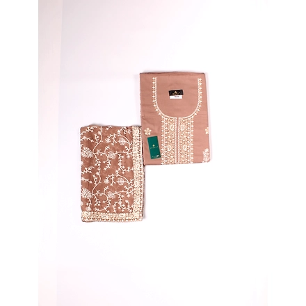 THREADWORK RAYON SALWAR SUITS (#N204- BEIGE)-BEIGE-3