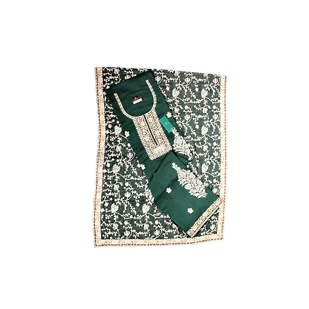 THREADWORK RAYON SALWAR SUITS (#N204- GREEN)-11946712