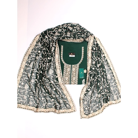 THREADWORK RAYON SALWAR SUITS (#N204- GREEN)-GREEN-1