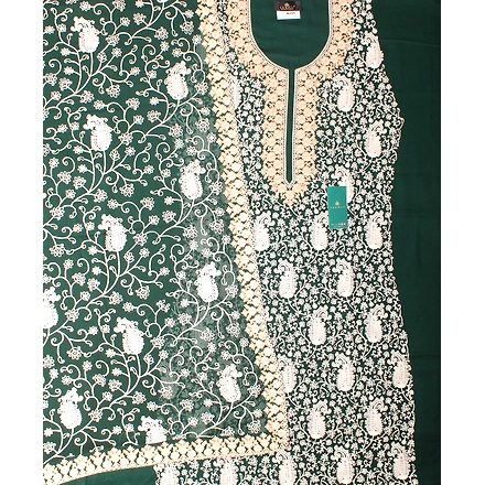 THREADWORK RAYON SALWAR SUITS( #N205-GREEN )-11946840