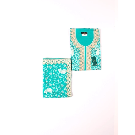 THREADWORK RAYON SALWAR SUITS( #N205-BLUE )-BLUE-2