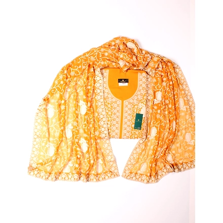 THREADWORK RAYON SALWAR SUITS( #N205-MUSTARD )-MUSTARD-2