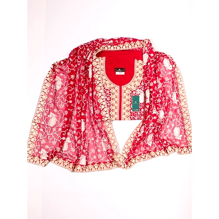 THREADWORK RAYON SALWAR SUITS( #N205 -MEHROON)-MEHROON-2