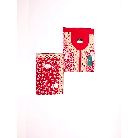 THREADWORK RAYON SALWAR SUITS( #N205 -MEHROON)-MEHROON-3