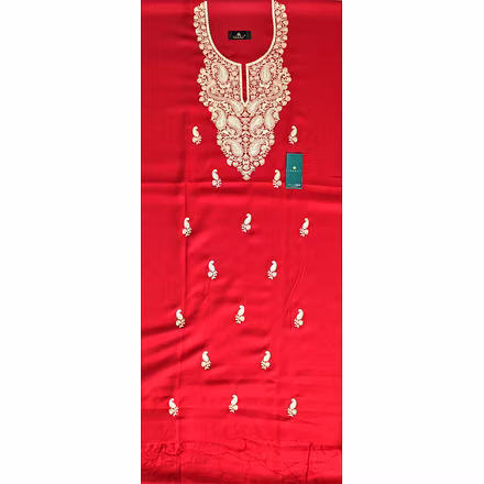 CASMIR Women Pashmina Kashmiri TILLA/ZARI  Embroidery WORK SALWAR SUIT(# J501-MAROON)-J501-MAROON