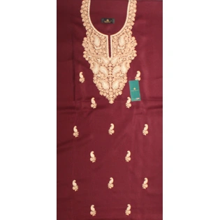 CASMIR Women Pashmina Kashmiri TILLA/ZARI Embroidery WORK SALWAR SUIT( #J501-MAGENTA)