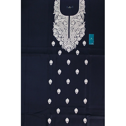 CASMIR Women Pashmina Kashmiri TILLA/ZARI Embroidery WORK SALWAR SUIT(# J502-BLACK)-12089626