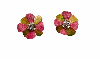 PUSPA HANDICRAFTS WORLD Handmade Fish Scale-Craft Earring 03