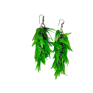 PUSPA HANDICRAFTS WORLD Handmade Fish Scale-Craft Earring 85