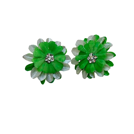 Kadam full top earring necklace set-GREEN-2