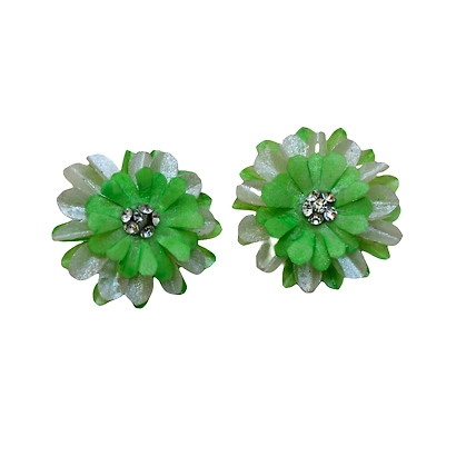 Kadam full top earring necklace set-LIGHT GREEN-1