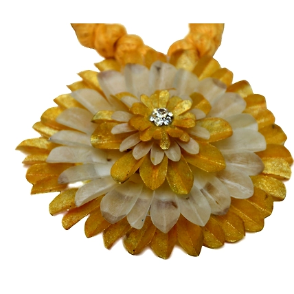 Kadam full top earring necklace set-YELLOW-4
