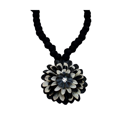 Kadam full top earring necklace set-BLACK-3