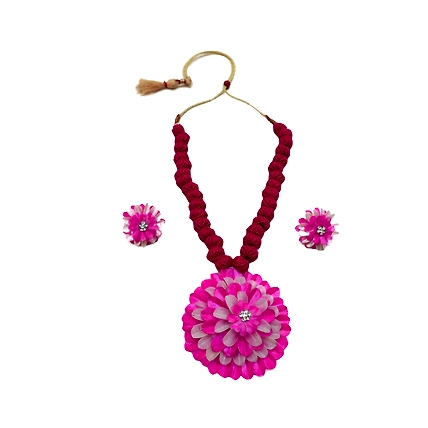 Kadam full top earring necklace set-PUSPITAHANDICRAFTPRODUCTPHP-49