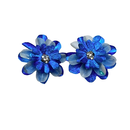 Kadam full top earring necklace set-NAVY BLUE-1