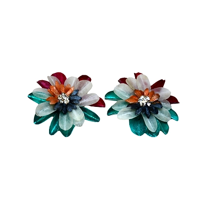 Kadam full top earring necklace set-MULTICOLOR-1
