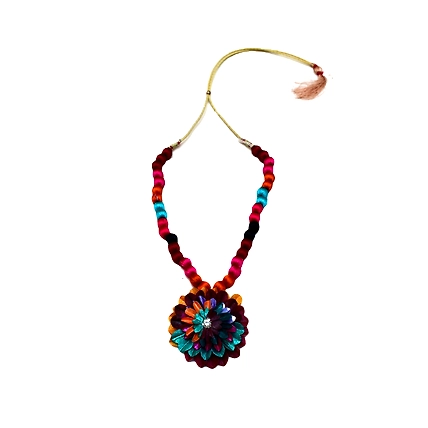 Kadam full top earring necklace set-MULTICOLOR-2