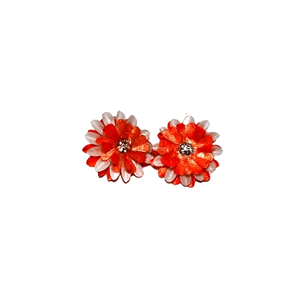 Kadam full top earring necklace set-ORANGE-1