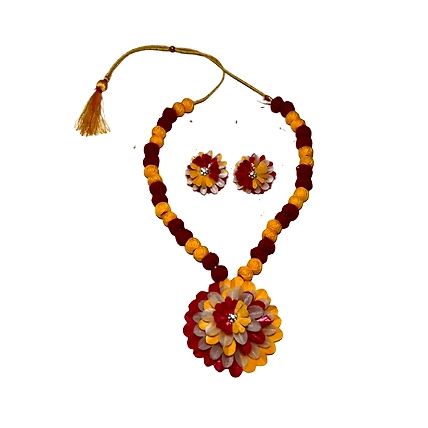 Kadam full top earring necklace set-PUSPITAHANDICRAFTPRODUCTPHP-54
