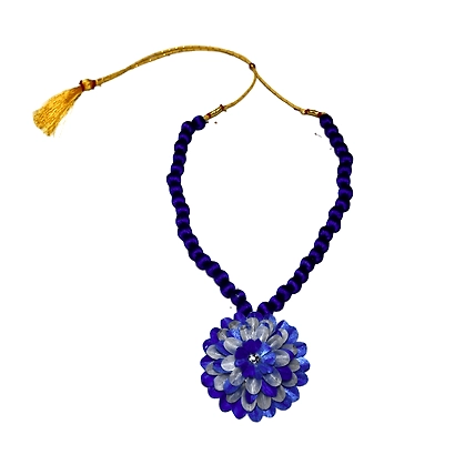 Kadam full top earring necklace set-LIGHT BLUE-1