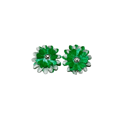 Kadam full top earring necklace set-DEEP GREEN-1