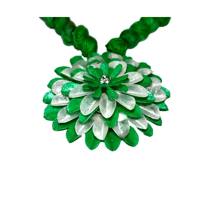 Kadam full top earring necklace set-DEEP GREEN-4