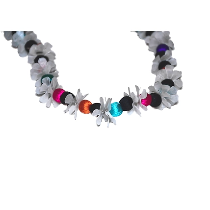 Multicolour long earring necklace set-MULTICOLOUR-4