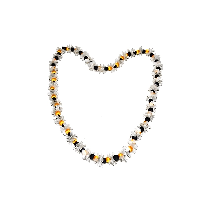 Multicolour long earring necklace set-YELLOW &amp; BLACK-1