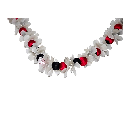 Multicolour long earring necklace set-MAROON &amp; BLACK-4