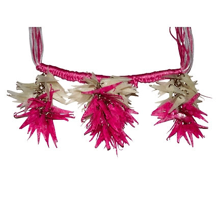 Jhuri Bhaja earring necklace set-PINK-2